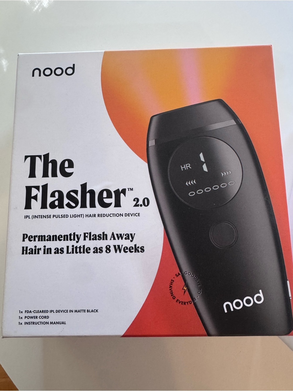 nood The Flasher 2.0 IPL Hair Reduction Device — Matte Black